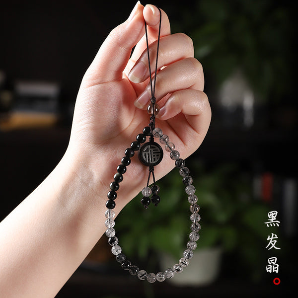 ✨ 黑發晶手機鏈 ✨✨ Black Tourmaline Phone Chain ✨
