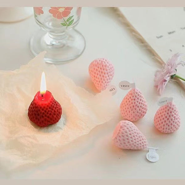 Handmade Strawberry Aromatherapy Candles&birthday candle&anniversary candles